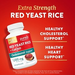Red Yeast Rice CoQ10 Supplement – Heart Health 120ct