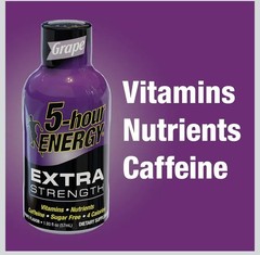 5-hour ENERGY Shots Extra Strength GRAPE Flavor, 12 Pack EXP 02/27