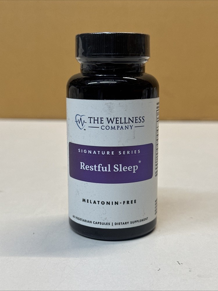 The Wellness Company Restful Sleep Melatonin Free 60 Veg Caps EXP 02/27