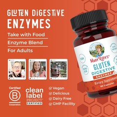 MaryRuth’s Gluten Digestive Enzymes | Up to 2 Month Supply | Proprietary Enzy…