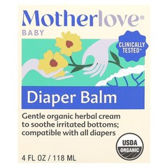 2 X Motherlove, Baby, Diaper Balm, 4 fl oz (118 ml)-worldwide