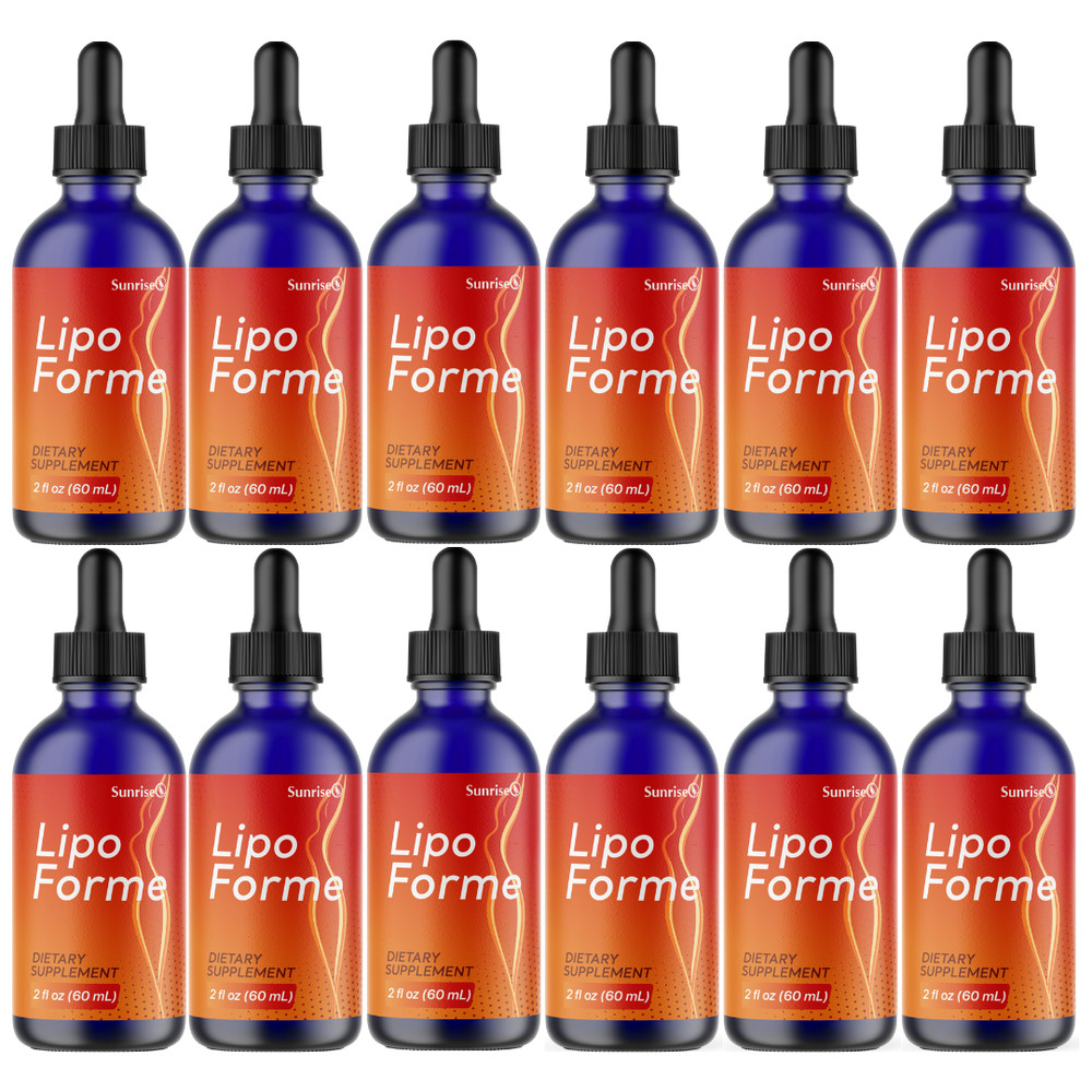 Lipo Forme Weight Management Support Drops, (12 Pack) Official Fat Loss Formula