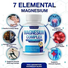 Decent Nature Magnesium Complex, 1000mg, 7 Elemental Magnesium, 90 Capsules