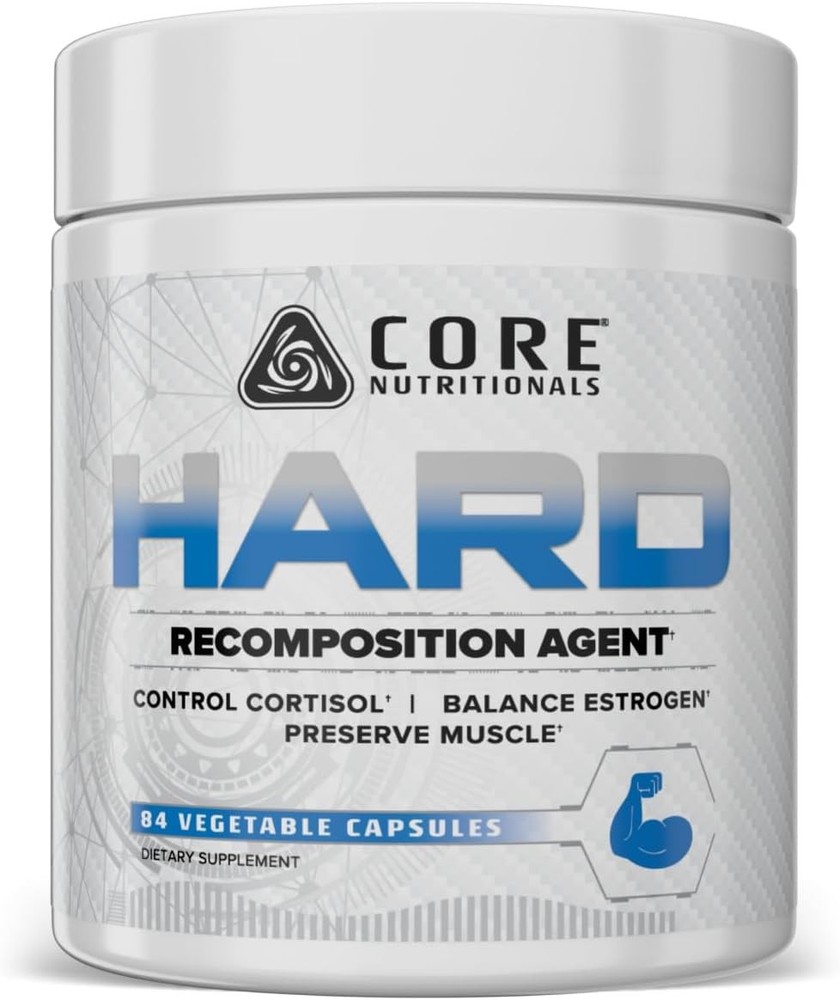 New! Core Nutritionals HARD Advanced Recomposition & Hardening Agent 84 Caps