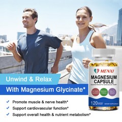 Magnesium Complex 500mg, 10/60/120 Vegan Capsules – Gluten Free and Non-GMO