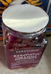 Keranique KeraViatin Hair & Scalp Health Supplement, Clinical Strength, Biotin