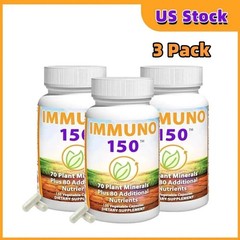 3 Pack Immuno 150, Immune Support Supplement, Packed with 70 Plant Minerals–