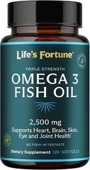 Lifes Fortune Ultra Pure Meg-3 Omega-3 Fish Oil 2,400 mg, 120 Softgels