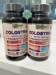 2 x Parrox Colostrum Supplement Capsules, Grass Fed Cow Colostrum – NEW, Sealed