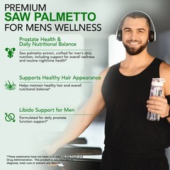 60ML Saw Palmetto Oil Drops – Pure Vegan for prostate health and vitality