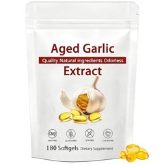 Aged Garlic Extract 7500mg Odorless Softgels – Non-GMO, Immune Support, 180 Coun
