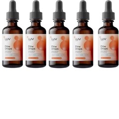 Quality 1-5X LUV Fitness Flow Drops-Adaptogen Mushroom Blend-Peach Watermelon Fo