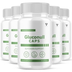 (5 Pack) Gluconull Caps Gluco Null Capsules for Glycogen Support (300 Capsules)