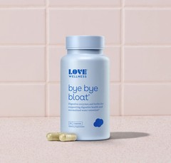 Love Wellness Bye Bye Bloat, Digestive Enzymes Supplement – 60 Capsules