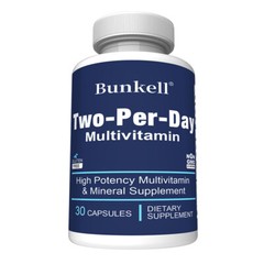 Two-Per-Day (Multivitamin & Minerals) High Potency 30/60/120 Capsules