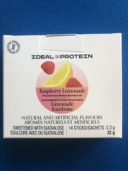 Ideal Protein Raspberry Lemonade Powdered Water Enhancer – 14 Packets EXP 8/2025