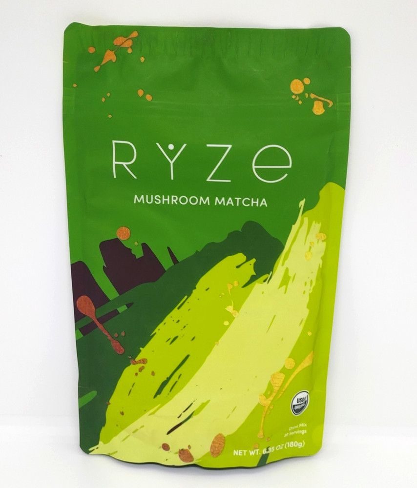 2 Pack Ryze Organic Mushroom Matcha – 30 Servings NET WT 6.35 OZ Exp 2/10/28
