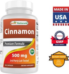 Best Naturals Cinnamon 500 mg 250 Capsules
