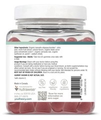 YouTheory Irish Sea Moss + Hair Skin Nails Berry Flavor 60 Gummies ZERO Sugar