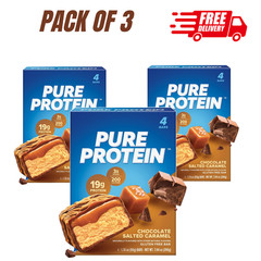 Pure Protein Bars, Chocolate Salted Caramel, 20g Protein, 1.76 oz, 12 Ct