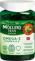 Mollers Tran Omega-3 Capsules 160 Softgels Cod Liver Oil