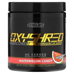 2 X EHP Labs, Oxyshred Hardcore, Thermogenic Fat Burner, Watermelon Candy, 9.2 o