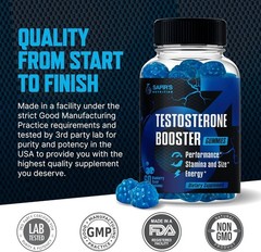 Natural Male Enhancement Gummies for Strength, Energy & Mood Support – 60 Count