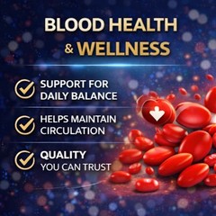 5-Pack Vasculife Capsules – VascuLife Blood Balance Support Capsules- 300 Caps