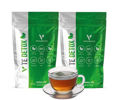 VITAL HEALTH DETOX TEA V-TEDETOX 2 PACK DEAL | FASTEST SHIPPING | FRESH 0.2 OZ