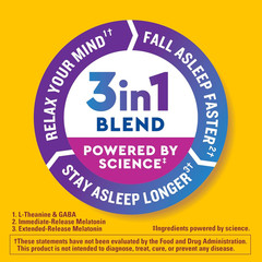 Nature Made Wellblends Sleep Longer Melatonin 10mg GABA L-Theanine 35 Tablets