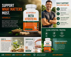 1x Beta Sitosterol Super Mega Strength Prostate Phytosterol Plant Sterols 800mg