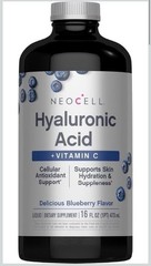 Hyaluronic Acid Liquid | 16 Fl Oz | Vitamin C | Blueberry Flavor | by NeoCell