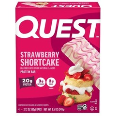 🔴 New QUEST Strawberry Shortcake 20g Protein Healthy Carbs Bar 8.5oz (1 Box)