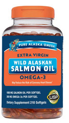Pure Alaska Omega-3 Wild Alaskan Salmon Oil 1000mg 210 Softgels Fresh Dates