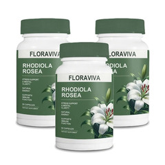 Floraviva Rhodiola Rosea Capsules 500Mg – Natural Adaptogen Supplement for Stres