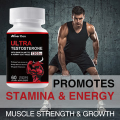 Natural Testosterone Booster With Saw Palmetto Horny Weed Goat Herbal Complex