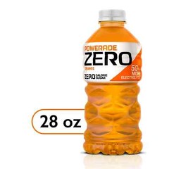 POWERADE Electrolyte Enhanced Zero Sugar Orange Sport Drink, 28 fl oz pack of 5