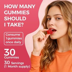 Spicy Cubes Hot Peach Gummies with Chili, Maca Root Vegan 30 Count