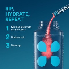 DripDrop Hydration Packets – Juicy Variety Pack – Single Serve Electrolytes P…