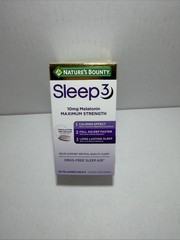 Nature’s Bounty Sleep3 10mg Melatonin, 120 Triple Action Tablets ~ Exp 09/2026