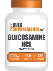 BulkSupplements D-Glucosamine HCl Capsules – 1000mg Per Serving