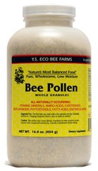 Y.S. Eco Bee Farms Low-Moisture Dried Whole Granules Bee Pollen 16 oz.