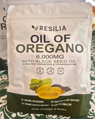 Resilia 6,000mg Oil of Oregano + Black Seed Oil 60 Softgels Immune/Gut