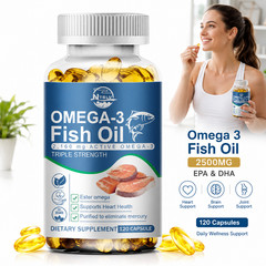 Omega 3 Fish Oil 2500mg 120ct EPA DHA High Potency Supplement