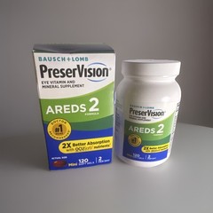 Bausch + Lomb PreserVision AREDS 2 Eye Vitamins C E Zinc Lutein 120 Softgels