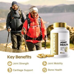 120 Capsule Supplement Pills Funrich Joint Wellness Glucosamine Chondroitin MSM