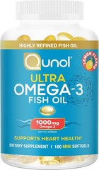 Fish Oil Omega 3 Mini Softgels, 1000mg Omega 3 EPA + DHA, Ultra Pure Suppleme…