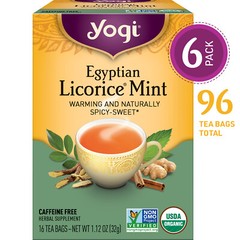 Yogi Tea – Egyptian Licorice Mint – 6 Pack, 96 Tea Bags