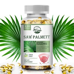 120 Softgels Saw Palmetto Extract 1000mg Prostate Supplement Urinary Men Health