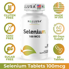 SELENIUM – For the Thyroid – Antioxidant & Immune Support – 60 Tab